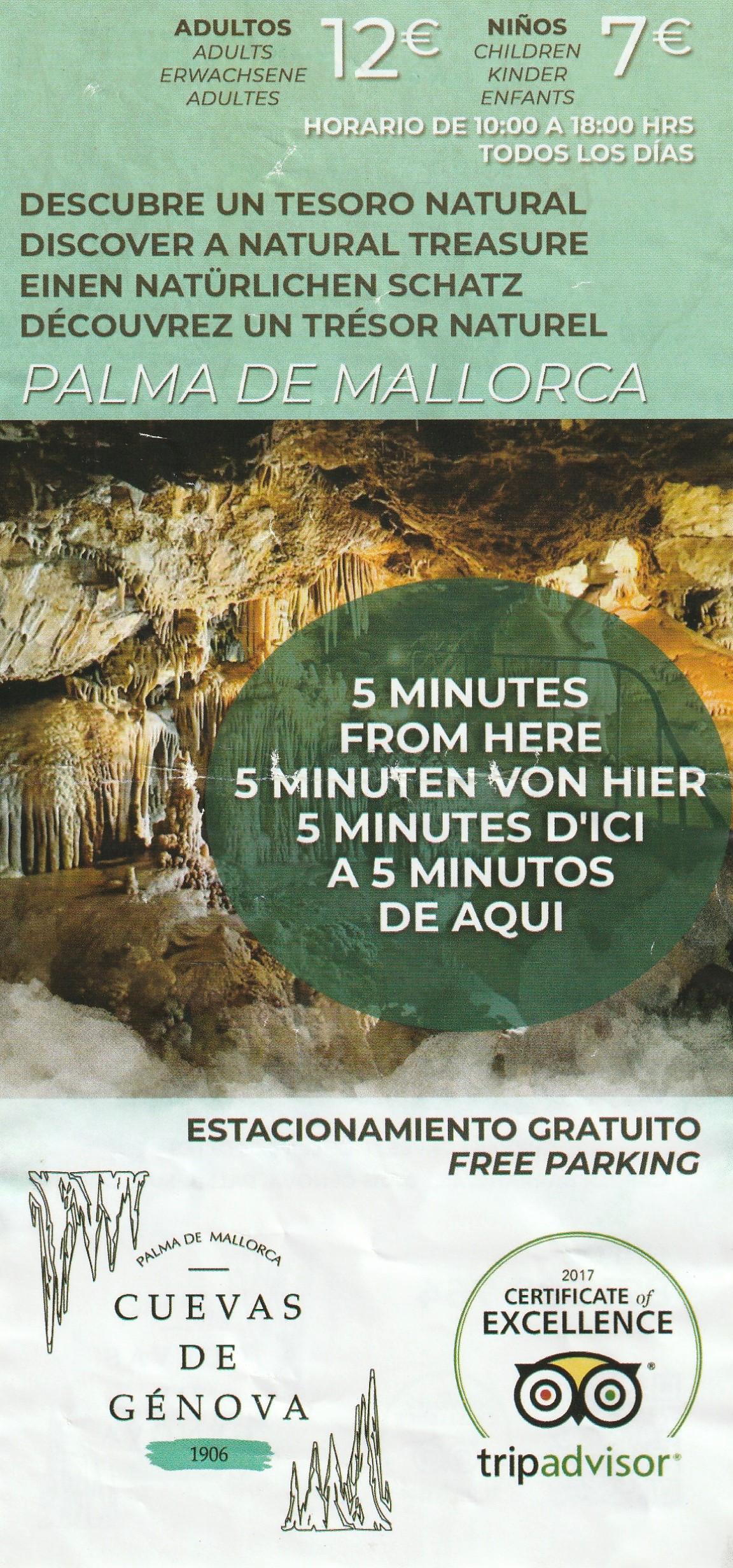 Leaflet from Cuevas De Genova